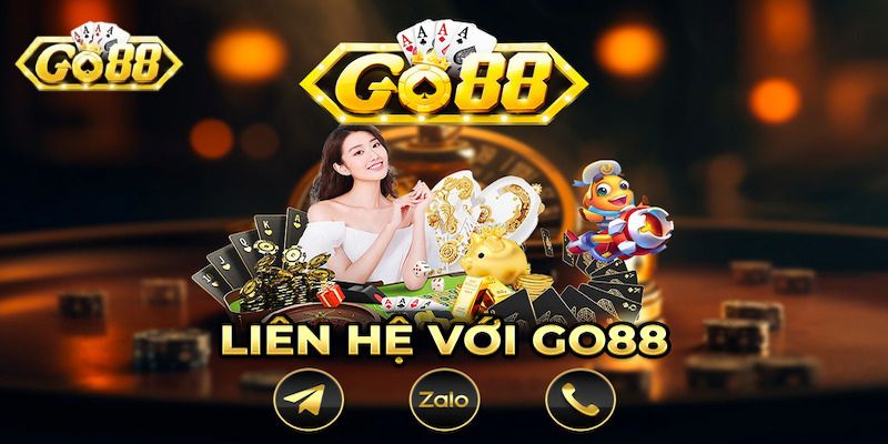 Một số hình thức liên lạc được hỗ trợ tại Go88